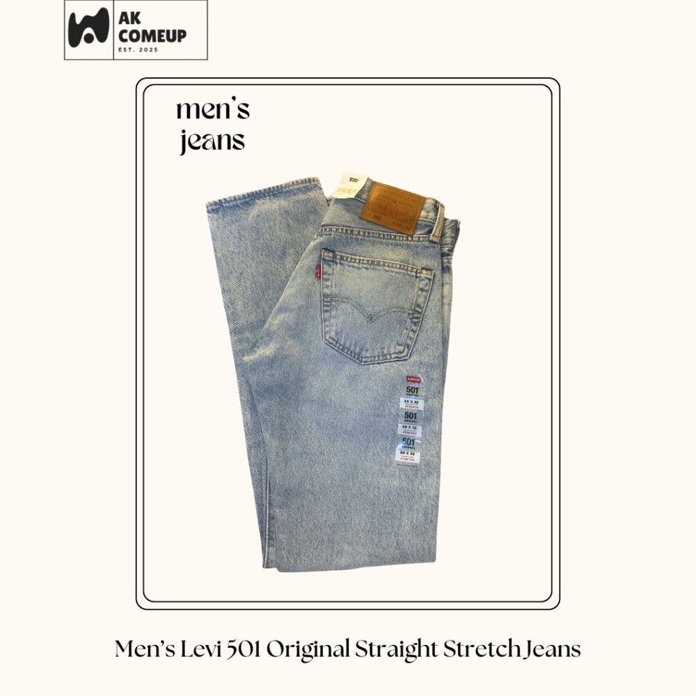 Men’s Levi's 501 Original Straight Stretch Jeans